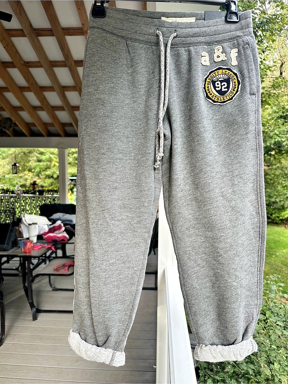 Abercrombie Kids boyfriend sweatpants Gray Girls Large NWT